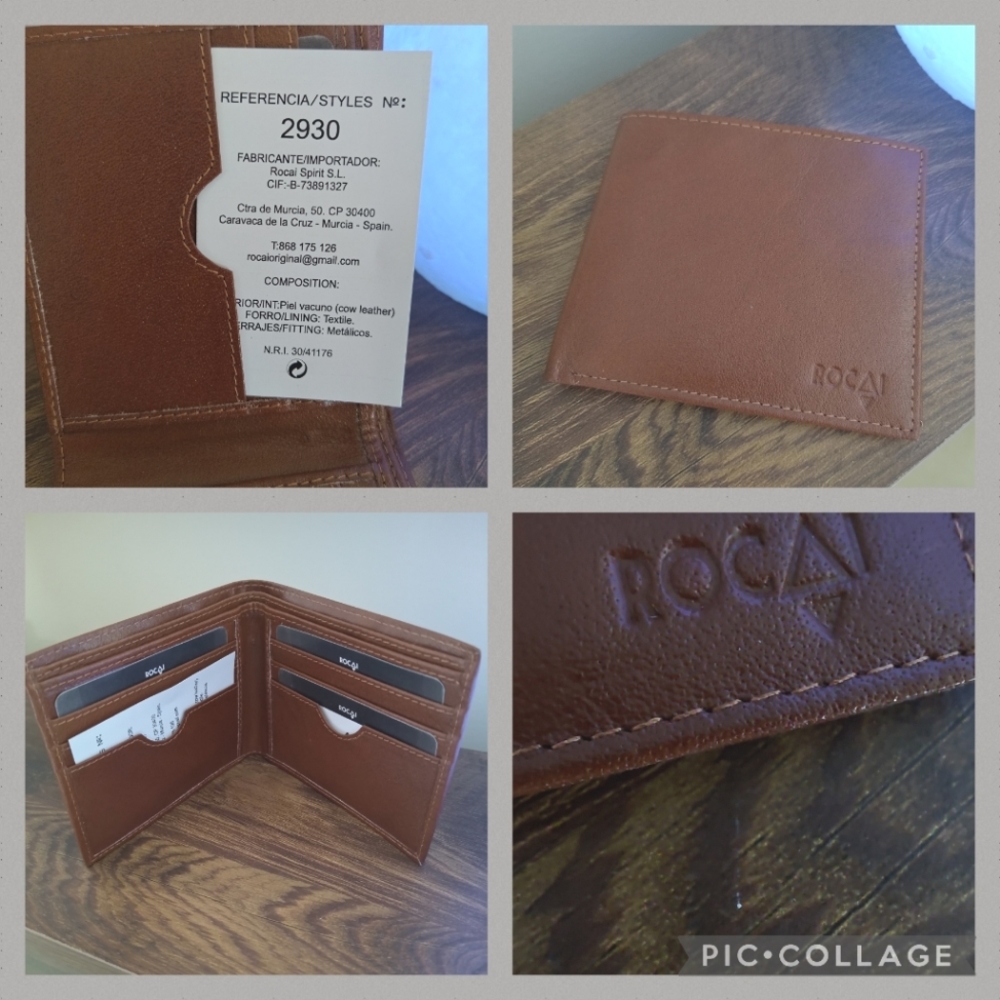 Imported from Spain ROCAI LEATHER WALLET Brand New